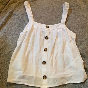 Express white tank top blouse.